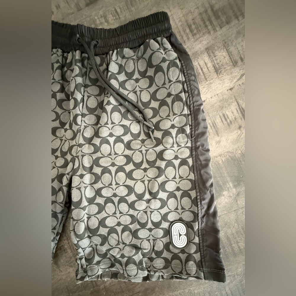 Coach Gray Patterned Lightweight Jacket/Used - image 2